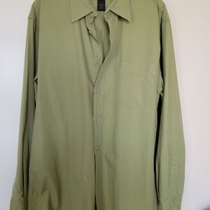 Men's green Express shirt medium